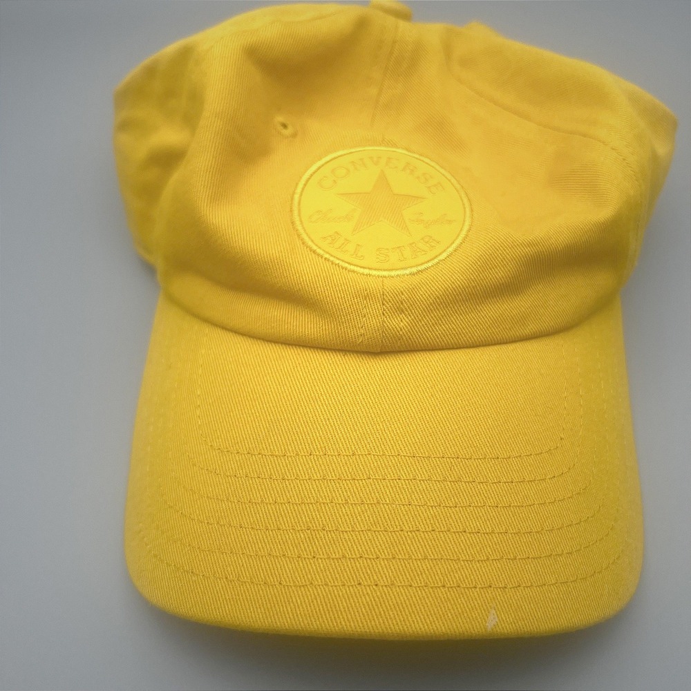 Converse Mono Chuck Baseball Hat Yellow Adjustable Dad Cap 10018288